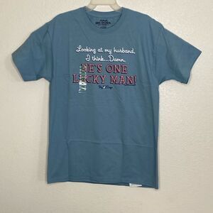 BIG DOGS Women’s Light Blue 100% Cotton T Shirt Size L NWT